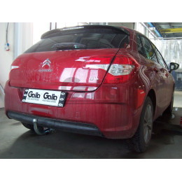 C038A GALIA Полностью оцинкованный фаркоп на Citroen C4 седан 2012-2022 (небольшие доработки, без подрезки бампера), Citroen C4 хетчбек 5 дверей 2004-2010, 2010-2018, Citro