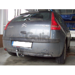 C038A GALIA Полностью оцинкованный фаркоп на Citroen C4 седан 2012-2022 (небольшие доработки, без подрезки бампера), Citroen C4 хетчбек 5 дверей 2004-2010, 2010-2018, Citro