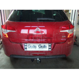 C038A GALIA Полностью оцинкованный фаркоп на Citroen C4 седан 2012-2022 (небольшие доработки, без подрезки бампера), Citroen C4 хетчбек 5 дверей 2004-2010, 2010-2018, Citro