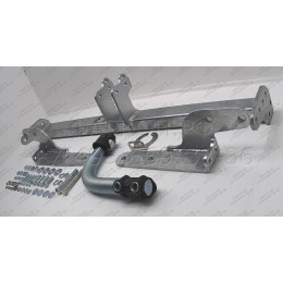 C038A GALIA Полностью оцинкованный фаркоп на Citroen C4 седан 2012-2022 (небольшие доработки, без подрезки бампера), Citroen C4 хетчбек 5 дверей 2004-2010, 2010-2018, Citro