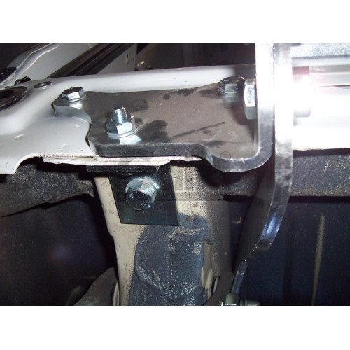 C042A GALIA Полностью оцинкованный фаркоп на Citroen Jumper 2006-, FIAT Ducato III 2006-, Peugeot Boxer 2006-, Opel Movano 2021-, Toyota Proace Max 2024- L1, L2, L3, L4. Тип шара: A. Установка без выреза бампера. Нагрузки: 3000/150 кг, масса фаркопа 20,32