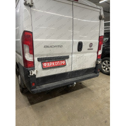 C042A GALIA Полностью оцинкованный фаркоп на Citroen Jumper 2006-, FIAT Ducato III 2006-, Peugeot Boxer 2006-, Opel Movano 2021-, Toyota Proace Max 2024- L1, L2, L3, L4. Тип шара: A. Установка без вырез