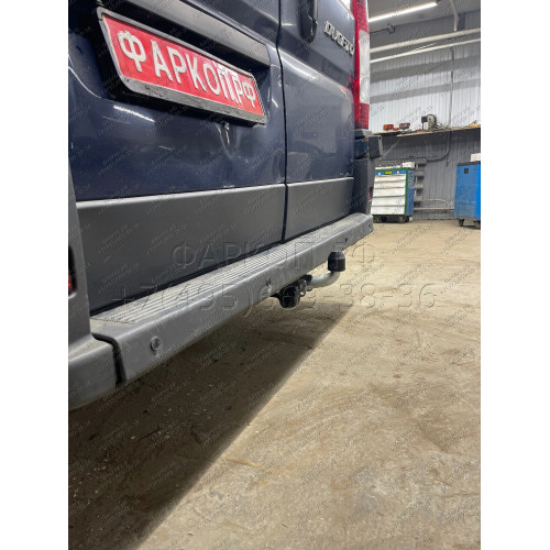 C042A GALIA Полностью оцинкованный фаркоп на Citroen Jumper 2006-, FIAT Ducato III 2006-, Peugeot Boxer 2006-, Opel Movano 2021-, Toyota Proace Max 2024- L1, L2, L3, L4. Тип шара: A. Установка без выреза бампера. Нагрузки: 3000/150 кг, масса фаркопа 20,32