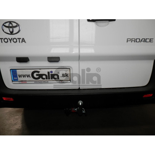 C050A GALIA Полностью оцинкованный фаркоп на Citroen Jumpy 2006-2016, FIAT Scudo 2007-2016, Peugeot Expert 2007-2016, Toyota Proace 2013-2016, Citroen Dispatch 2006-2016 в т.ч. с парктрониками. Тип шара: A. Невидимый вырез бампера. Нагрузки: 2000/120 кг, 