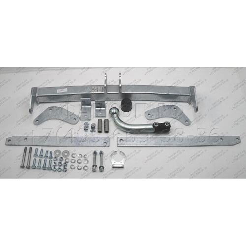 C050A GALIA Полностью оцинкованный фаркоп на Citroen Jumpy 2006-2016, FIAT Scudo 2007-2016, Peugeot Expert 2007-2016, Toyota Proace 2013-2016, Citroen Dispatch 2006-2016 в т.ч. с парктрониками. Тип шара: A. Невидимый вырез бампера. Нагрузки: 2000/120 кг, 