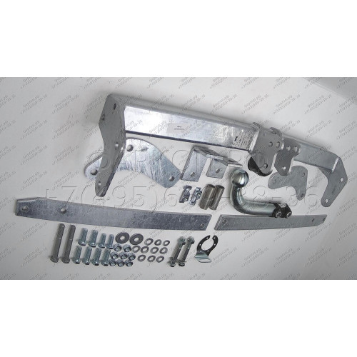 C050A GALIA Полностью оцинкованный фаркоп на Citroen Jumpy 2006-2016, FIAT Scudo 2007-2016, Peugeot Expert 2007-2016, Toyota Proace 2013-2016, Citroen Dispatch 2006-2016 в т.ч. с парктрониками. Тип шара: A. Невидимый вырез бампера. Нагрузки: 2000/120 кг, 