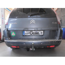 C051A GALIA Полностью оцинкованный фаркоп на Citroen C4 Picasso 2006-2013, Citroen C4 Grand Picasso 2006-2013, Peugeot 5008 2009-2017. Тип шара: A. Невидимая минимальная подрезка бампер