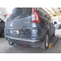 C051A GALIA Полностью оцинкованный фаркоп на Citroen C4 Picasso 2006-2013, Citroen C4 Grand Picasso 2006-2013, Peugeot 5008 2009-2017. Тип шара: A. Невидимая минимальная подрезка бампер
