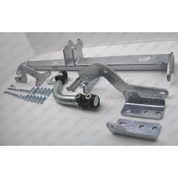 C051A GALIA Полностью оцинкованный фаркоп на Citroen C4 Picasso 2006-2013, Citroen C4 Grand Picasso 2006-2013, Peugeot 5008 2009-2017. Тип шара: A. Невидимая минимальная подрезка бампер