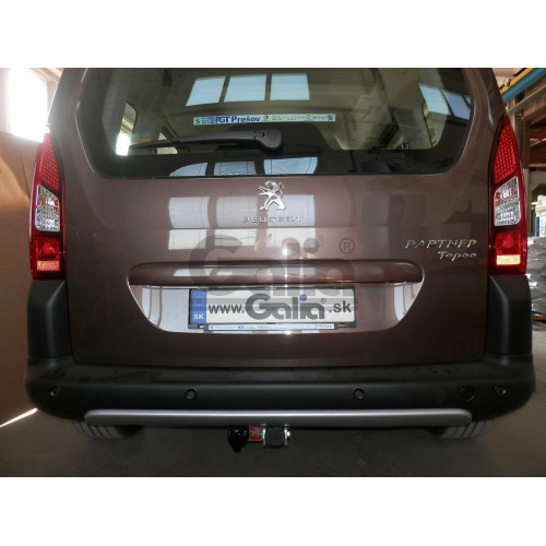 C052C GALIA Полностью оцинкованный фаркоп на Peugeot Partner II 2008-2018: L1 4380 мм., включая Partner II Tepee, Citroen Berlingo II 2008-2018: L1 4380 мм., Peugeot Partner III L1 2018-, Peugeot Rifter L1 2018-, Citroen Berlingo III L1 2018-, Toyota ProA