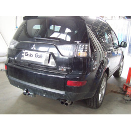 C054C GALIA Полностью оцинкованный фаркоп на Mitsubishi Outlander XL 2007-2012, Citroen C-Crosser 2007-2012, Peugeot 4007 2007-2012. Тип шара: C (горизонтальный съемный). Невидимый выре