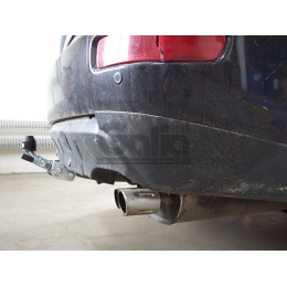 C054C GALIA Полностью оцинкованный фаркоп на Mitsubishi Outlander XL 2007-2012, Citroen C-Crosser 2007-2012, Peugeot 4007 2007-2012. Тип шара: C (горизонтальный съемный). Невидимый выре