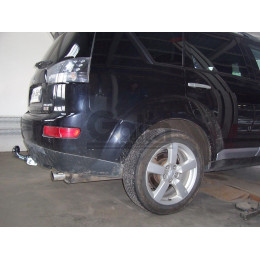 C054C GALIA Полностью оцинкованный фаркоп на Mitsubishi Outlander XL 2007-2012, Citroen C-Crosser 2007-2012, Peugeot 4007 2007-2012. Тип шара: C (горизонтальный съемный). Невидимый выре