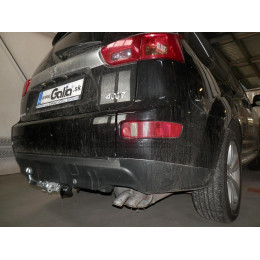 C054C GALIA Полностью оцинкованный фаркоп на Mitsubishi Outlander XL 2007-2012, Citroen C-Crosser 2007-2012, Peugeot 4007 2007-2012. Тип шара: C (горизонтальный съемный). Невидимый выре