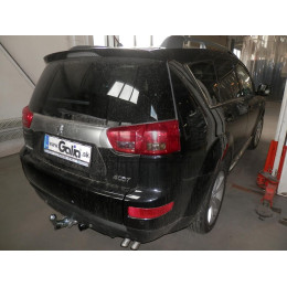 C054C GALIA Полностью оцинкованный фаркоп на Mitsubishi Outlander XL 2007-2012, Citroen C-Crosser 2007-2012, Peugeot 4007 2007-2012. Тип шара: C (горизонтальный съемный). Невидимый выре