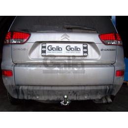 C054C GALIA Полностью оцинкованный фаркоп на Mitsubishi Outlander XL 2007-2012, Citroen C-Crosser 2007-2012, Peugeot 4007 2007-2012. Тип шара: C (горизонтальный съемный). Невидимый выре