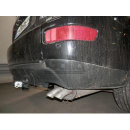 C054C GALIA Полностью оцинкованный фаркоп на Mitsubishi Outlander XL 2007-2012, Citroen C-Crosser 2007-2012, Peugeot 4007 2007-2012. Тип шара: C (горизонтальный съемный). Невидимый выре
