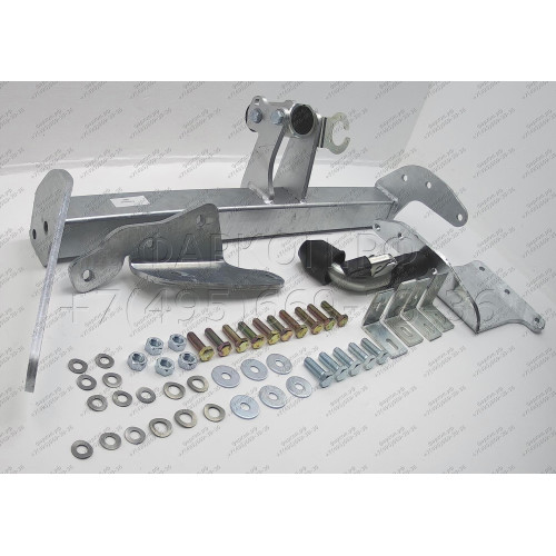 C054C GALIA Полностью оцинкованный фаркоп на Mitsubishi Outlander XL 2007-2012, Citroen C-Crosser 2007-2012, Peugeot 4007 2007-2012. Тип шара: C (горизонтальный съемный). Невидимый вырез бампера. Нагрузки: 2000/100 кг, масса фаркопа 20,47 кг