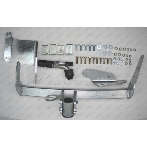 C054C GALIA Полностью оцинкованный фаркоп на Mitsubishi Outlander XL 2007-2012, Citroen C-Crosser 2007-2012, Peugeot 4007 2007-2012. Тип шара: C (горизонтальный съемный). Невидимый вырез бампера. Нагрузки: 2000/100 кг, масса фаркопа 20,47 кг