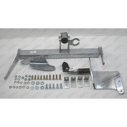 C054C GALIA Полностью оцинкованный фаркоп на Mitsubishi Outlander XL 2007-2012, Citroen C-Crosser 2007-2012, Peugeot 4007 2007-2012. Тип шара: C (горизонтальный съемный). Невидимый выре