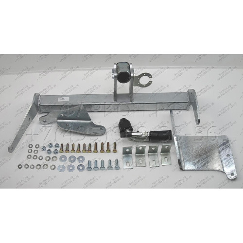 C054C GALIA Полностью оцинкованный фаркоп на Mitsubishi Outlander XL 2007-2012, Citroen C-Crosser 2007-2012, Peugeot 4007 2007-2012. Тип шара: C (горизонтальный съемный). Невидимый вырез бампера. Нагрузки: 2000/100 кг, масса фаркопа 20,47 кг