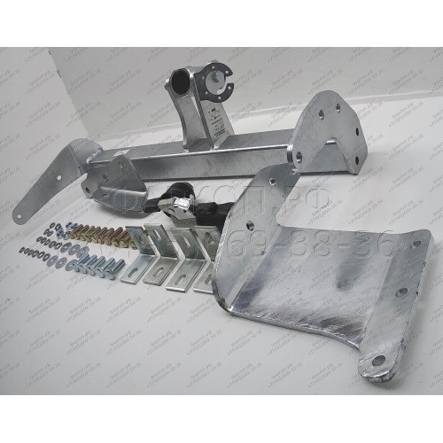 C054C GALIA Полностью оцинкованный фаркоп на Mitsubishi Outlander XL 2007-2012, Citroen C-Crosser 2007-2012, Peugeot 4007 2007-2012. Тип шара: C (горизонтальный съемный). Невидимый вырез бампера. Нагрузки: 2000/100 кг, масса фаркопа 20,47 кг