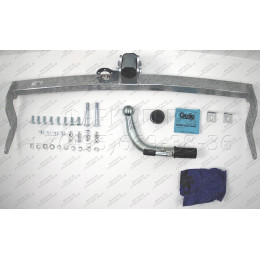 C059C GALIA Полностью оцинкованный фаркоп на Citroen C3 Picasso 2009-2017. Тип шара: C (горизонтальный съемный). Без выреза бампера. Нагрузки: 1400/75 кг, масса фар