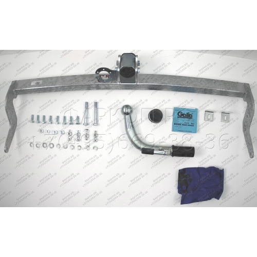 C059C GALIA Полностью оцинкованный фаркоп на Citroen C3 Picasso 2009-2017. Тип шара: C (горизонтальный съемный). Без выреза бампера. Нагрузки: 1400/75 кг, масса фаркопа 14,85 кг
