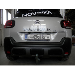 C073C GALIA Полностью оцинкованный фаркоп на Citroen C3 Aircross 2018-2024. Подрозетник убирается за бампер. Требуется невидимая подрезка бампера. Тип шара: C