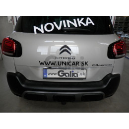 C073C GALIA Полностью оцинкованный фаркоп на Citroen C3 Aircross 2018-2024. Подрозетник убирается за бампер. Требуется невидимая подрезка бампера. Тип шара: C