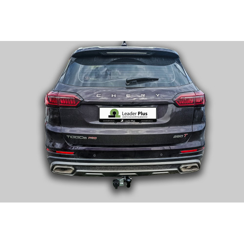 C107-A Лидер-плюс ТСУ для Xcite X-Cross 8 2024-, Chery Tiggo 8 2019-2024, Chery Tiggo 8 Pro 2021-2024, Chery Tiggo 8 Pro Max 2022- без выреза бампера. Тип шара: A. Нагрузки: 1200/75 кг, масса фаркопа 12,2 кг (без электрики в комплекте)