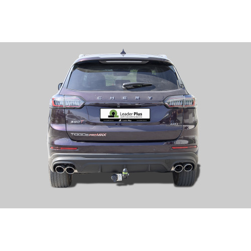 C107-A Лидер-плюс ТСУ для Xcite X-Cross 8 2024-, Chery Tiggo 8 2019-2024, Chery Tiggo 8 Pro 2021-2024, Chery Tiggo 8 Pro Max 2022- без выреза бампера. Тип шара: A. Нагрузки: 1200/75 кг, масса фаркопа 12,2 кг (без электрики в комплекте)