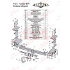 C202-BA TAVIALS ТСУ для Chevrolet Lacetti седан 2004-2012, Daewoo Gentra 2013-2015, Ravon Gentra 2015-2018 без снятия и выреза бампера. Тип шара: C (оцинкованный, съемный). Нагрузки: 1200/75 кг, масса фаркопа 20,12 кг, требуется 4 сверления (без электрики