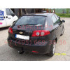 D034A GALIA Полностью оцинкованный фаркоп на Chevrolet Lacetti хетчбек 5 дверей 2004-2013, Daewoo Nubira хетчбек 5 дверей 2003-2013. Подрозетник убирается за бампер. Тип шара: A. Без выреза бампера. Нагрузки: 1300/75 кг, масса фаркопа 16,51 кг
