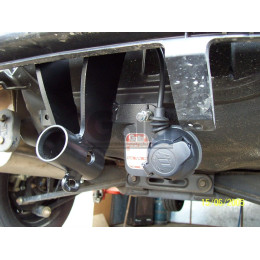 D034A GALIA Полностью оцинкованный фаркоп на Chevrolet Lacetti хетчбек 5 дверей 2004-2013, Daewoo Nubira хетчбек 5 дверей 2003-2013. Подрозетник убирается за бампер. Тип