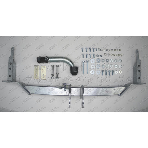 D034A GALIA Полностью оцинкованный фаркоп на Chevrolet Lacetti хетчбек 5 дверей 2004-2013, Daewoo Nubira хетчбек 5 дверей 2003-2013. Подрозетник убирается за бампер. Тип шара: A. Без выреза бампера. Нагрузки: 1300/75 кг, масса фаркопа 16,51 кг