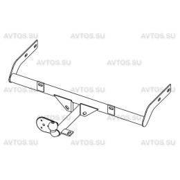 DO 04 AVTOS Фаркоп на Datsun on-DO 2014-2020 без подрезки бампера. Тип шара: H (несъемный сварной). Нагрузки: 1000/75 кг, масса фаркопа 9 кг (без электрики в компл