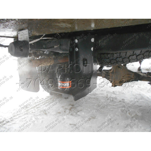 UAZ-03 AVTOS Фаркоп на УАЗ 2206, 3909 (452), 3741, 3962, 39625, 3963 Буханка 1985- без снятия и подрезки бампера. Тип шара: E. Нагрузки: 800/50 кг, масса фаркопа 7 кг (без электрики в комплекте)