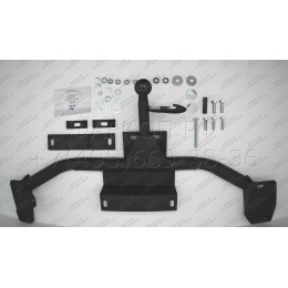 DW 03 AVTOS Фаркоп на Daewoo Nexia седан 1995-2010 без подрезки бампера. Тип шара: H (несъемный сварной). Нагрузки: 750/50 кг, масса фаркопа 13 кг (без электрики в 
