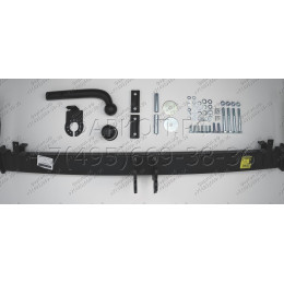 F-058 STEINHOF Фаркоп на FIAT Doblo, в т.ч. Maxi 2001-2010. Требуется подрезка бампера. Тип шара: A. Нагрузки: 1300/90 кг, масса фаркопа 18,5 кг (без электрики в комплек