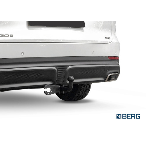 F.0914.001 BERG Фаркоп на Chery Tiggo 9 2024-, Jaecoo J8 2024-. Требуется подрезка бампера. Тип шара: A. Нагрузки: 1500/75 кг, масса фаркопа 22,8 кг (без электрики в комплекте)