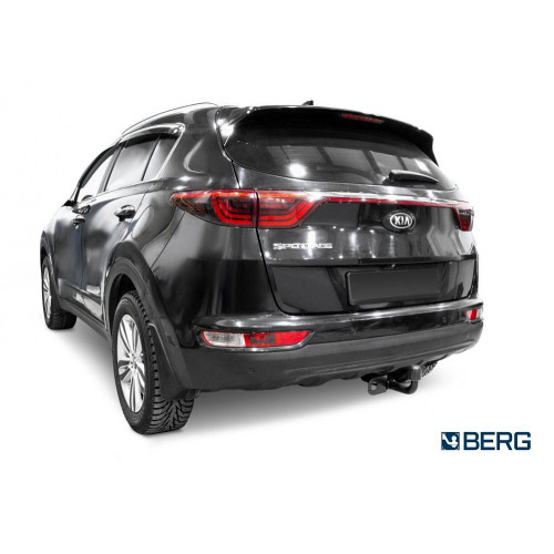 F.2811.001 BERG Фаркоп на Hyundai Tucson 2018-2021, Kia Sportage 2015-2018, 2018-2022 без подрезки бампера. Тип шара: A. Нагрузки: 1550/75 кг, масса фаркопа 15 кг (без электрики в комплекте)
