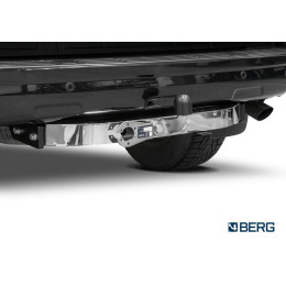 F.5714.002 BERG Фаркоп с нержавеющей накладкой на Toyota Land Cruiser Prado 120 2002-2009, Prado 150 (кроме Black Onyx) 2009-2023, Lexus GX470 2003-2009, Lexus GX460 2009-2023 без снятия и подрезки ба