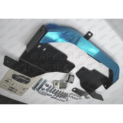 F.5714.002 BERG Фаркоп с нержавеющей накладкой на Toyota Land Cruiser Prado 120 2002-2009, Prado 150 (кроме Black Onyx) 2009-2023, Lexus GX470 2003-2009, Lexus GX460 2009-2023 без снятия и подрезки бампера. Тип шара: F. Нагрузки: 1500/75 кг, масса фаркопа