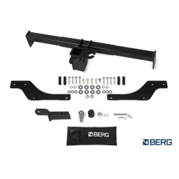 F.6017.008 BERG Фаркоп на Lada XRay 2016-2022 (вкл. Cross) без подрезки бампера. Тип шара: E. Нагрузки: 1100/75 кг, масса фаркопа 14 кг (без электрики в комплекте)