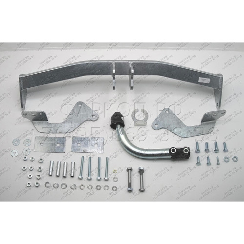 F090A GALIA Полностью оцинкованный фаркоп на FIAT Punto 1999-2005, FIAT Grande Punto 2005-2012. Тип шара: A. Без выреза бампера. Нагрузки: 1100/60 кг, масса фаркопа 14,72 кг