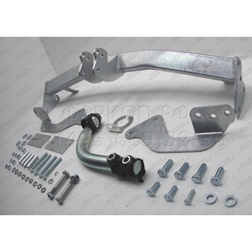 F090A GALIA Полностью оцинкованный фаркоп на FIAT Punto 1999-2005, FIAT Grande Punto 2005-2012. Тип шара: A. Без выреза бампера. Нагрузки: 1100/60 кг, масса фаркопа 14,72 кг