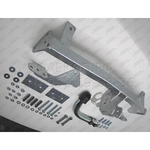 F090A GALIA Полностью оцинкованный фаркоп на FIAT Punto 1999-2005, FIAT Grande Punto 2005-2012. Тип шара: A. Без выреза бампера. Нагрузки: 1100/60 кг, масса фаркопа 14,72 кг