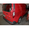 F129C GALIA Полностью оцинкованный фаркоп на Ford Transit Connect 2014-2022, Ford Tourneo Connect 2014-2022. Подрозетник убирается за бампер. Тип шара: C (горизонтальный съемный). Установка без выреза бампера. Нагрузки: 1400/80 кг, масса фаркопа 15,07 кг