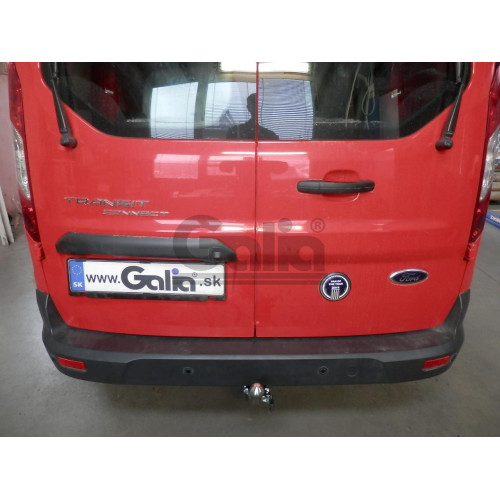 F129C GALIA Полностью оцинкованный фаркоп на Ford Transit Connect 2014-2022, Ford Tourneo Connect 2014-2022. Подрозетник убирается за бампер. Тип шара: C (горизонтальный съемный). Установка без выреза бампера. Нагрузки: 1400/80 кг, масса фаркопа 15,07 кг